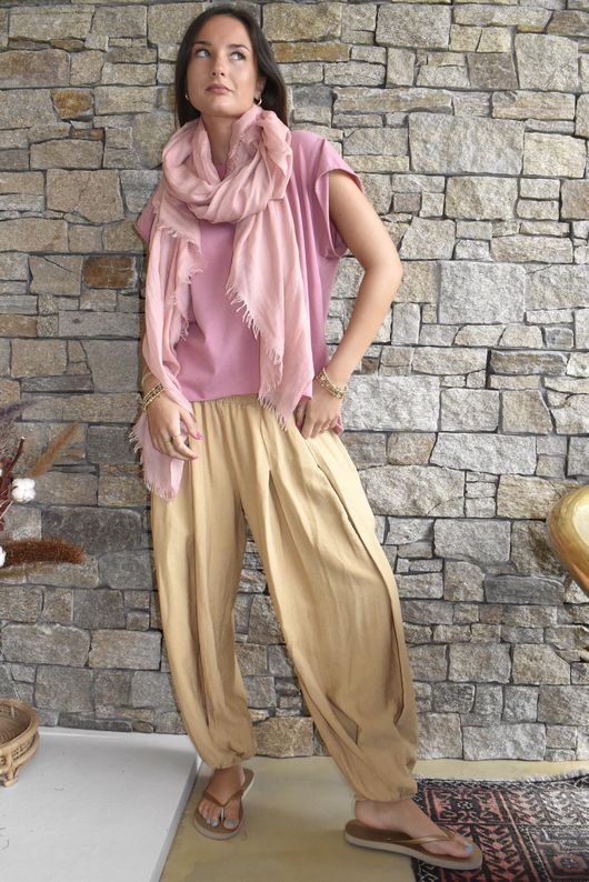  Classic Cotton Cap Sleeve Tee Rose